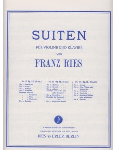 RIES F.-Gondoliera No. 4 belonging to Suite No. 3 Op.34 for Violin and Piano