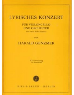 GENZMER H.-Lyrical Concerto for Cello and Piano