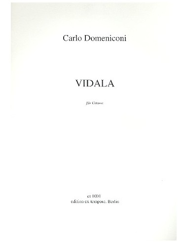 DOMENICONI C.-Vidala per chitarra