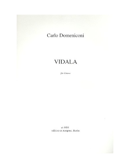 DOMENICONI C.-Vidala per chitarra