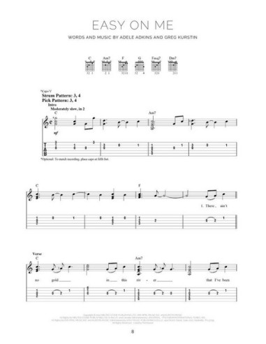 ADELE-30 for easy guitar Tab