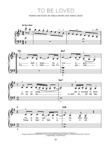 ADELE-30 für leichtes Klavier