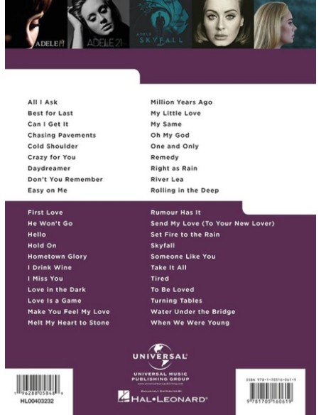 ADELE-Really Easy Pianoforte: 40 canzoni di Adele