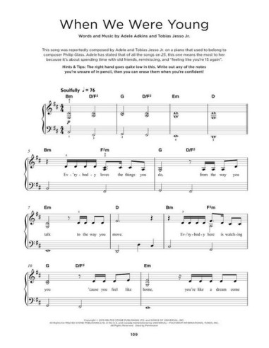 ADELE-Really Easy Piano: 40 Adele Songs