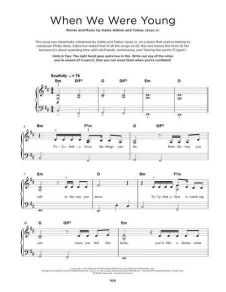 ADELE-Really Easy Piano : 40 chansons dAdele