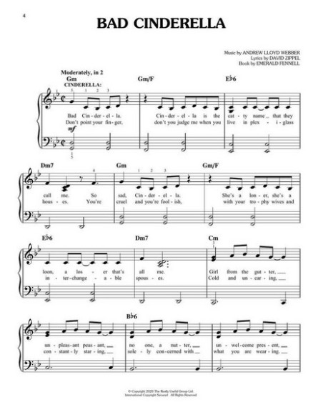 LLOYD WEBBER A.-Cendrillon pour piano facile