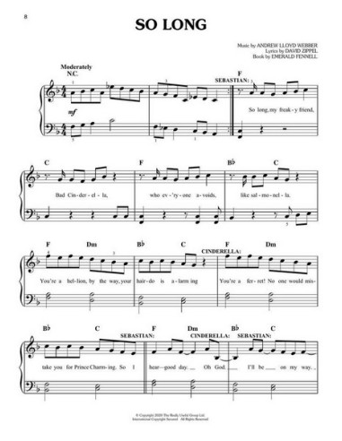 LLOYD WEBBER A.-Cendrillon pour piano facile
