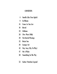 NIRVANA-Nevermind pour tablature de guitare 2
