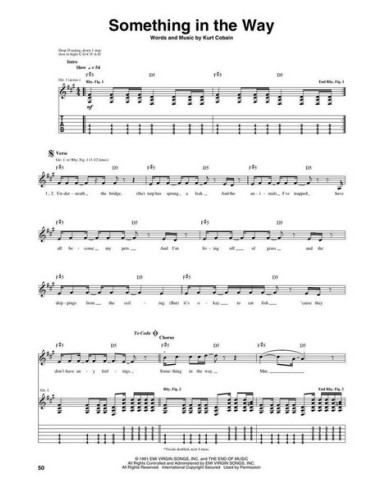 NIRVANA-Nevermind per tablatura per chitarra