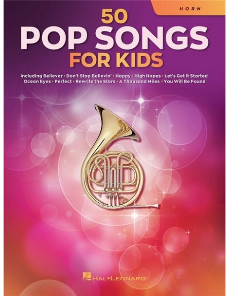 VARIOS-50 Canzoni pop per bambini per corno