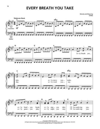 VARIOS-Easy Pop Songs per fisarmonica