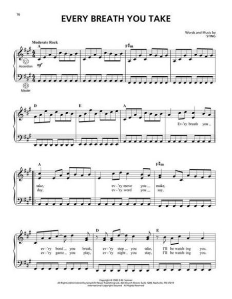 VARIOS-Easy Pop Songs per fisarmonica