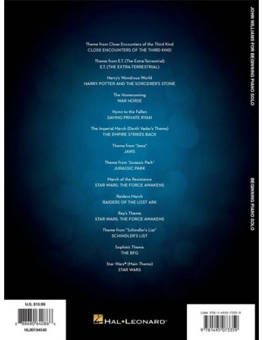 WILLIAMS John-Beginning Piano Solo