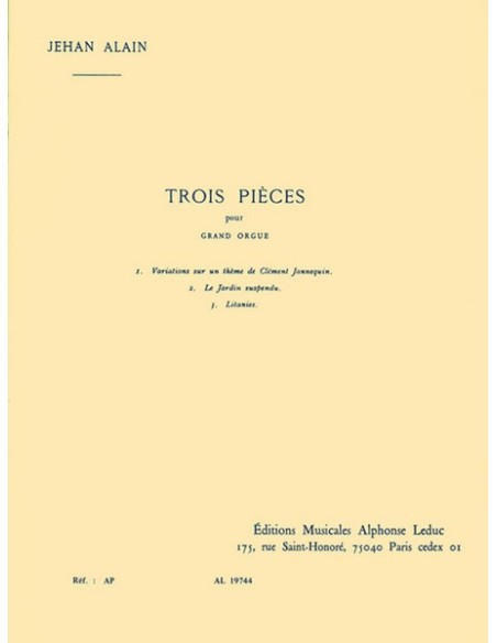 ALAIN J.-Pezzi (3) per Organo
