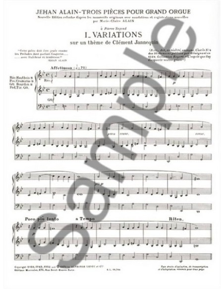 ALAIN J.-Pezzi (3) per Organo