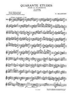 BLANCOU V.-Etüden (40) Melodic and Progressive Vol.1: 20 Etüden für Klarinette 2