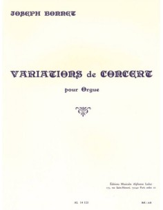 BONNET J.-Variations de Concert for Organ