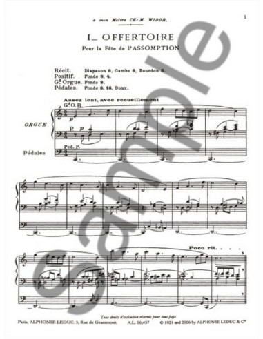 BOURDON E.-Pezzi (10) per Organo