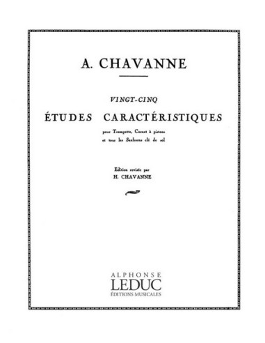 CHAVANNE A.-Characteristic Studies (25) for Trumpet