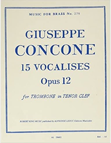 CONCONE & CRAMER-Vocalises (15) Op.22 per Trombone