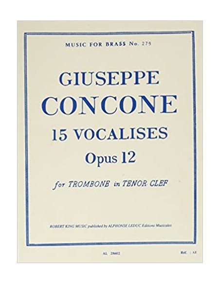 CONCONE & CRAMER-Vocalises (15) Op.22 per Trombone