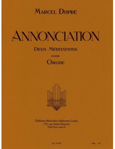 DUPRE M.-Annonciation Op.56 pour orgue
