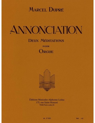 DUPRE M.-Annonciation Op.56 pour orgue