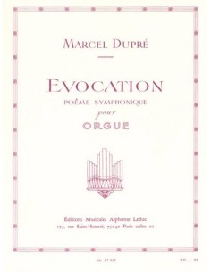 DUPRE M.-Evocation Op.37 per organo