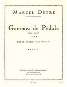 DUPRE M.-Pedal Orgel Gammes