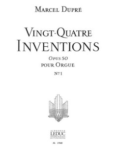 DUPRE M.-Inventions (24) Op.50 Vol.1: nº 1 a 12 para Organo