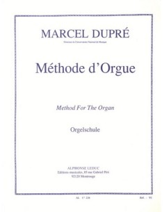 DUPRE M.-Methode de Orgue pour orgue