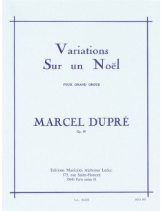 DUPRE M.-Variations sur un Noel Op.20 für Orgel
