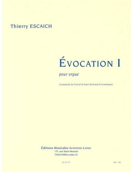 ESCAICH T.-Evocation I pour orgue