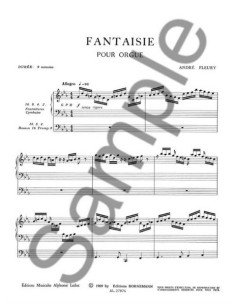 FLEURY Alain-Fantaisie für Orgel 2
