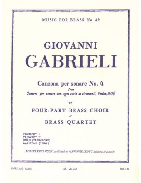 GABRIELI G.-Canzona Per Sonare N04