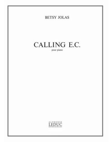 JOLAS B.-Calling E.C. pour piano