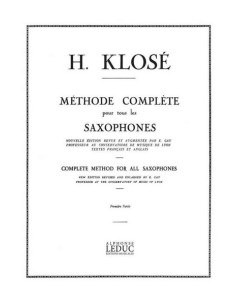 KLOSE H.E.-Methode Complete Vol.1 para Saxofon