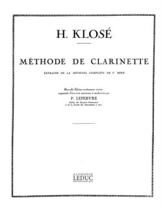 KLOSE H.E.-Methode Extractite de la Methode de Beer for Clarinet