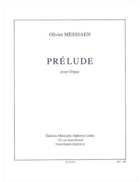 MESSIAEN O.-Prélude pour orgue