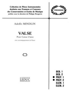 MINDLIN A.-Valse per scatola e pianoforte