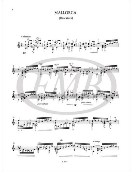 ALBENIZ I.-Gitarrenteile (Velasco)