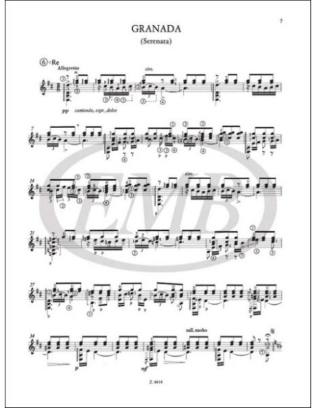 ALBENIZ I.-Gitarrenteile (Velasco)