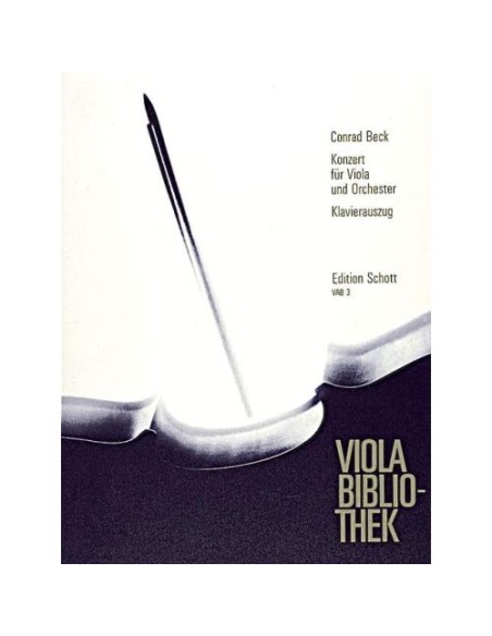 BECK C.-Concerto per viola e pianoforte