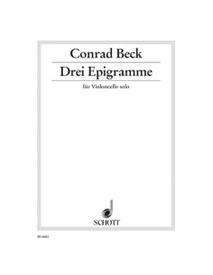 BECK C.-Epigrammes (3) pour violoncelle