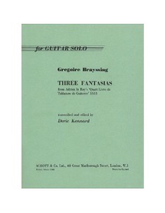 BRAYSSING G.-Fantasias (3) (1553) for Guitar (Kennard)