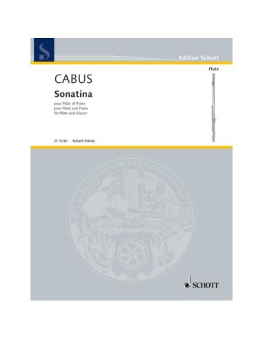CABUS P.-Sonatine per flauto e pianoforte