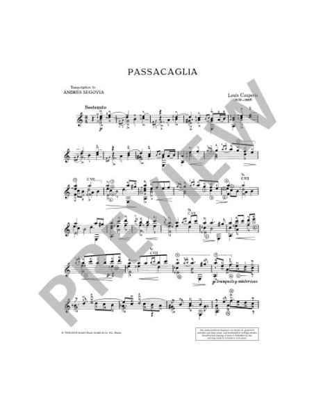 COUPERIN L.-Passacaglia per Chitarra (Segovia)