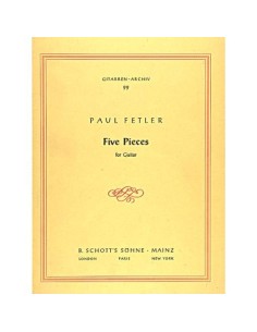 FELTER P.-Pieces (5) for Guitar