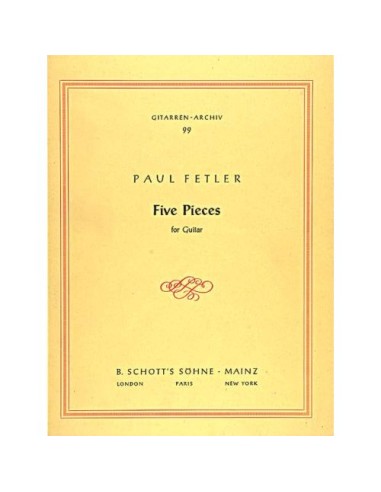 FELTER P.-Pezzi (5) per Chitarra