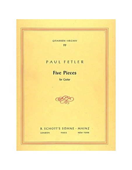 FELTER P.-Pezzi (5) per Chitarra